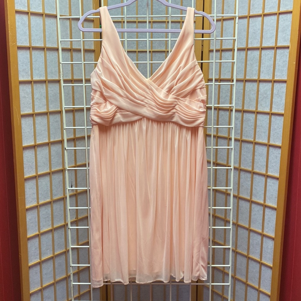 David’s Bridal Pink Bridesmaid Dress Size 14